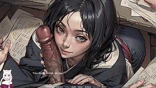 Naruto hentai cartoon featuring rough sex and intense action with Hinata and Tsunade