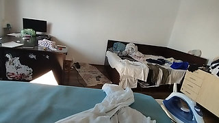 Amateur Wife Doing Housework Naked.