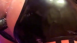 Sexy Anal Pegging Session with My Sissy Slut Gaped in a Tartan Mini Skirt