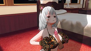 3D Hentai Neko Girl Titjob Your Cock