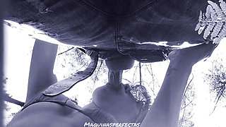 OUTDOOR BLOWJOB, BLUEE AND HIS BIG DEEP THROAT
