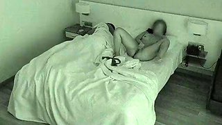 Cheating wife mastubates watching porn next to husband. Almost caught!!