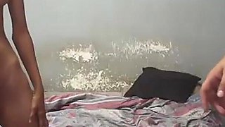 Step Daddy Fucks Perfect Body Step Daughter, Doggystyle, Missionary & She Rides Huge Cock & End Scene with Cum on Boobs