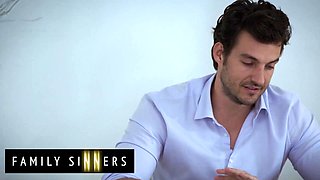 Good-looking blondie wants to screw extended fam, she does not CARE