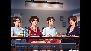 Stepmom and Her Best Friend Threesome with Big Tits - Hot Indian MILF Fuck