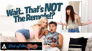 OUT OF THE FAMILY - Lexi Lore & Chanel Camryn Have Mouths Full Of Cum After Sex With Lexi's Stepbro