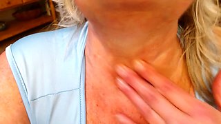 Silver-haired giantess Dawnskye55 brings your shrink fantasy to life with some wild roleplay