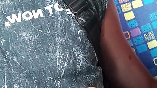 My Friend Masturbates Me and I Suck His Cock Travelling in a Train with People