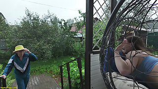 Outdoor Ass Fuck on Porch