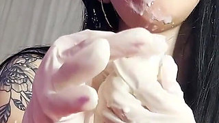 Friendly Nurse Pulls Out a Huge Cumshot with Her Big Ass