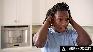 OUT OF THE FAMILY - MILF Danielle Renaes Big Tits Seduce Her Stepteen For Interracial Fuck