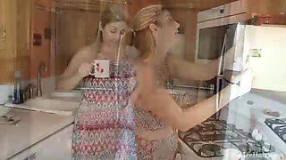 Alicia Silver masturbates in her kitchen after tea - WeAreHairy