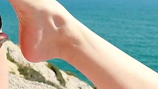 New Video in My Store Outdoor Sex Ends with a Cumshot on My Feet