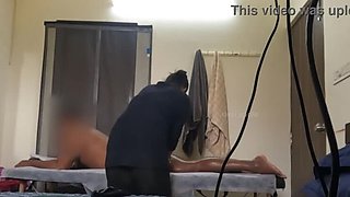 Secretly filmed massage footage from an Indian spa