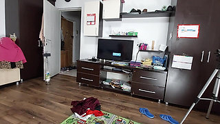 Sexy Wife Doing Housework Naked