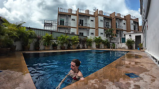 Sfw Playing About in Our Swimming Pool