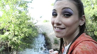 Celeste's hairy pussy scene