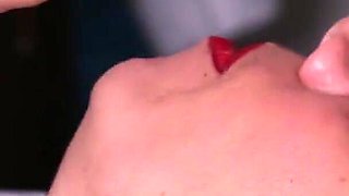 Close up Mouthful