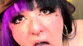 Hot Brunette Girlfriend POV Blowjob