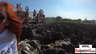 Thai teenager massaging and pounding BFs BWC