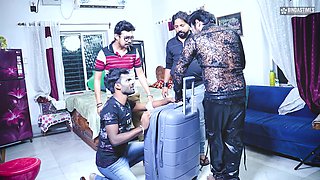 Desi Cute Sex Doll Had Gangbang Sex and Multiple Cumshots on Her Face ( Hindi Audio )