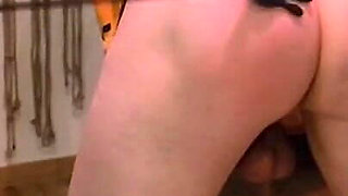 Spanking in Bondage - Sissy Slave Gets a Lesson From Her Mistress