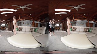 Sultry Blowjob Bliss With Cute Blonde Thea Summers - Bts Vr Voyeur View