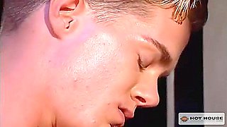 Thrusting Together Through A Two-headed Dildo With Trent Atkins