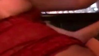 Fucking licking masturbation in the pub cum in mouth