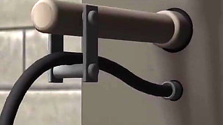 Master slave bangs hard a big titted sexy brunette in prison