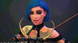 Winning sexy babes get down with animated fantasies