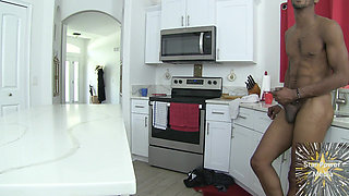 Morning Delight: Leilani & Savvy, Mature MILF, Rides BBC Lover in Steamy Kitchen Fuck