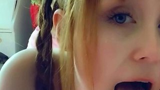 Amateur blonde teen girlfriend toyed and facialized