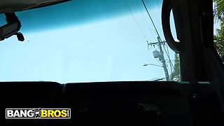 Bangbros - vanessa marie flashes her moist tits and rails ethan seeks’ rod on the fuck bus