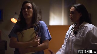 Sinn Sage And Vicki Chase In Wife Doctor Seduces Petite Nurse