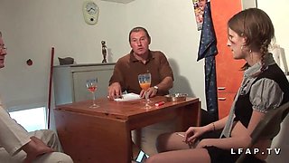 MMF Petite french student anal fisted and covered in hot cum: Blowjob, Babe  Brunette Porn