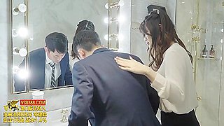 Masturbating Asian Amateur Caught By Her Boss And Fucked & Best Blowjob To Save Job