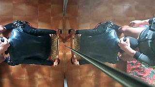 LauraOnHeels MILF Chair Tied Throatfuck with Ring Gag and Throatpie Cum