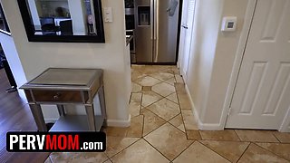 Pervmom - busty cougar step-mother Anissa Kate wears marvelous lingerie only for her sonny