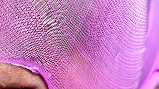 POV Katy Kat Pink Nylon Encasement Blowjob