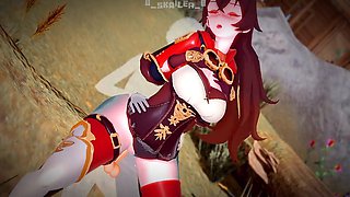 Amber, genshin impact, cartoon