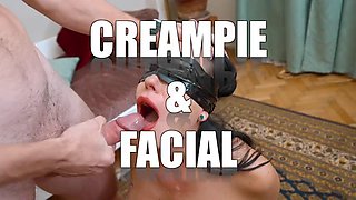 Stepmom and Stepson Watch Porn, Masturbate to Creampie Bliss in Share Bed Hotel Vacation