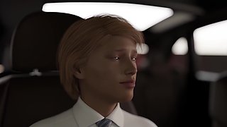 3d animation big-tit milf suggests fucking in car at parking she climbs on top then guy takes her doggy style