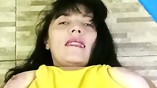 Venezuelan with Big Hairy Pussy Masturbates to Orgasm