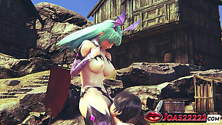 Morrigan Aensland's Sensual Secrets: Rule34 3D Hentai Animation - Big Boobs Massage, Intimate Pussy Lick, and Intense Fingering