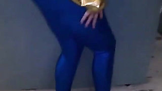 Shiny Cameltoe Tease, Hard Spanking, Deep Blowjobs & Rough Doggy with Double Cumshot 302