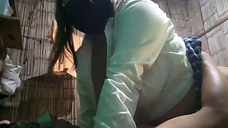 College Secretary Fucking Cowgirl with the Messenger While Recording Work Notes