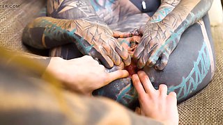 Alt cutie spreads wide and takes a deep, filthy ass fist stretching every inch with moans