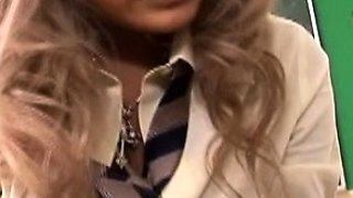Hot college japanese teen sucks cock and fucks like maniac