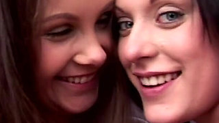 Brunette lesbians love eating each other out